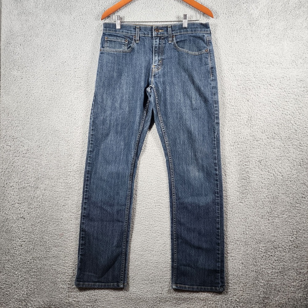 Denizen From Levi's 218 Jeans Mens 32x34 Blue Denim Stretch Straight Fit Casual